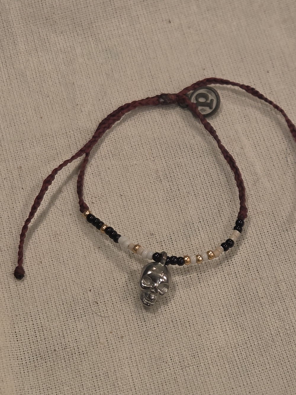 2016 Pura Vida Skull Beaded Bracelet